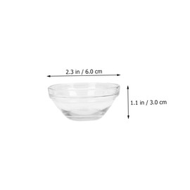 SAFIGLE 12Pcs Glass Facial Mask Mixing Bowls Essential Oil Container for Home Salon DIY Face Mask Bowls Washable Convenient Design for Practical Use