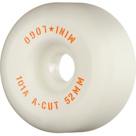 MINI LOGO Mini Logo Wheels A-CUT Hard Wheels Park Street Lamp Bowl Skateboard Sk8 Powell 51mm/52mm/53mm/54mm/55mm/56mm/58mm 101A Set of 4 White 53mm