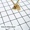 Plenmor Table Cloth Wipeable Tablecloth PVC Plastic Wipe Clean Waterproof