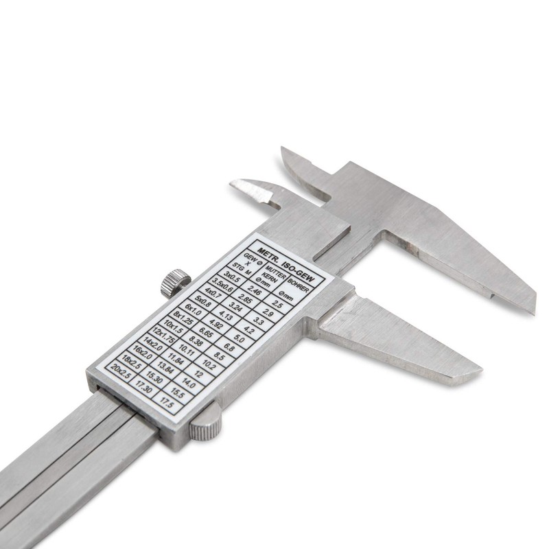 WIKISTORE TASCHEN Measuring Caliper Monoblock 150 mm, Ventesimal Brake Caliper