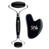 SPA SCIENCES - Obsidian Roller & Gua Sha - Black