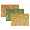 Macosa NO75183 Table Mats Set of 4 Bamboo Mustard Yellow,