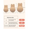Unbranded 2 Pairs Invisible Sticky Bras for Women - Push