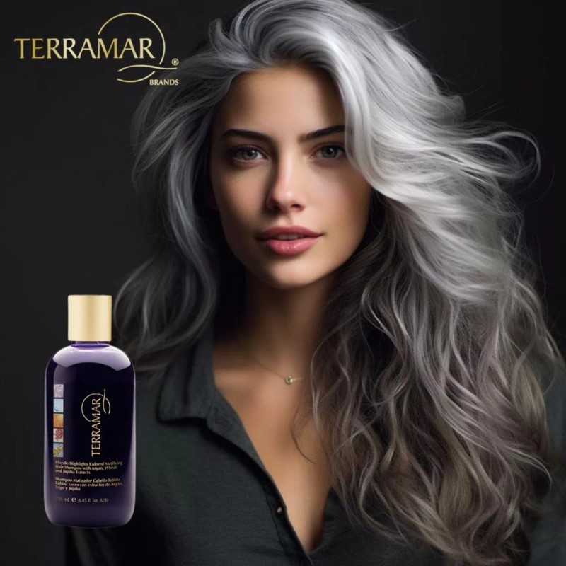 Terramar Shampoo Matizador Terramar Para Cabello Teñido Rubio Luces