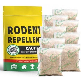 Rodent Repellent Indoor, Mice Repellent for Garage, Mouse Repellent Pouches with Peppermint, Keep Mice Away, Mouse Deterrents Outdoor, Rat Repellent for House, Car Engines - 8 Pack