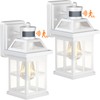 Roravilila 2-Pack White Motion Sensor Outdoor Lightings Plus 1-Pack No