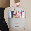 MASSY Egg Shape(Oval) Makeup Storage Box, Countertop Portable Vanity Cosmetics
