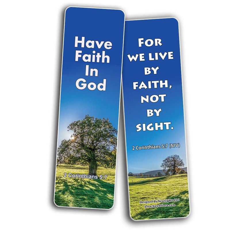 Trusting God with Your Life Christian Bookmarks (12-Pack) - Inspiring
