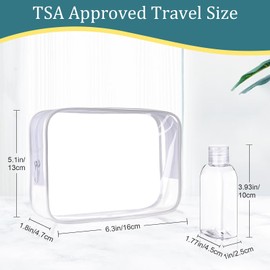 Cosywell Cosywell Travel Shampoo Bottles 4pcs 3.4oz TSA Approved Travel Bottles for Toiletries Travel Size Bottles Leak Proof Empty Lotion Containers with Flip Cap Small Plastic Squeeze Bottles