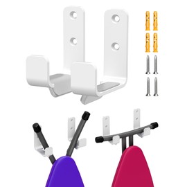 MUSVOH Ironing Board Holder 304 Stainless White, Ironing Board Hanger Y T Leg Heavy Duty Iron Board Holder Hook for Laundry Room