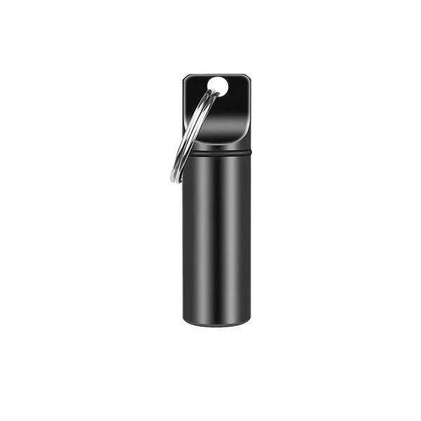 Waterproof Aluminum Pill Box, Pill Box Keychain, Pocket Pill Case,