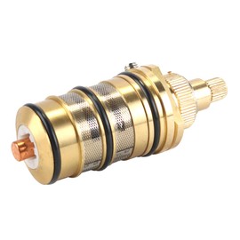 Enwye Brass Thermostatic Cartridge for Home Thermostatic Faucet Solar Valve H-1 Replacement Cold Hot Water Mixing Core​