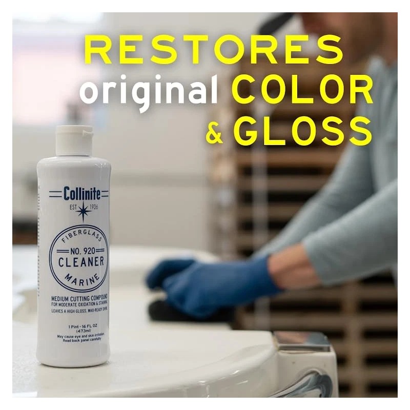 COLLINITE Fiberglass Boat Cleaner and Wax Combo Collinite 920 885