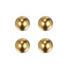 sourcing map 4pcs 15mm Precision Solid Brass Bearing Balls for