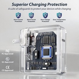 96W Charger for MacBook Pro 16 14 inch Mac Air 15 13 inch 2025 2024 2023 2022 2021 M1–M4 Type C Fast Charger Power Adapter & 6.6FT Type C to Magnetic 3 Cable LED Applicable 2021-2025