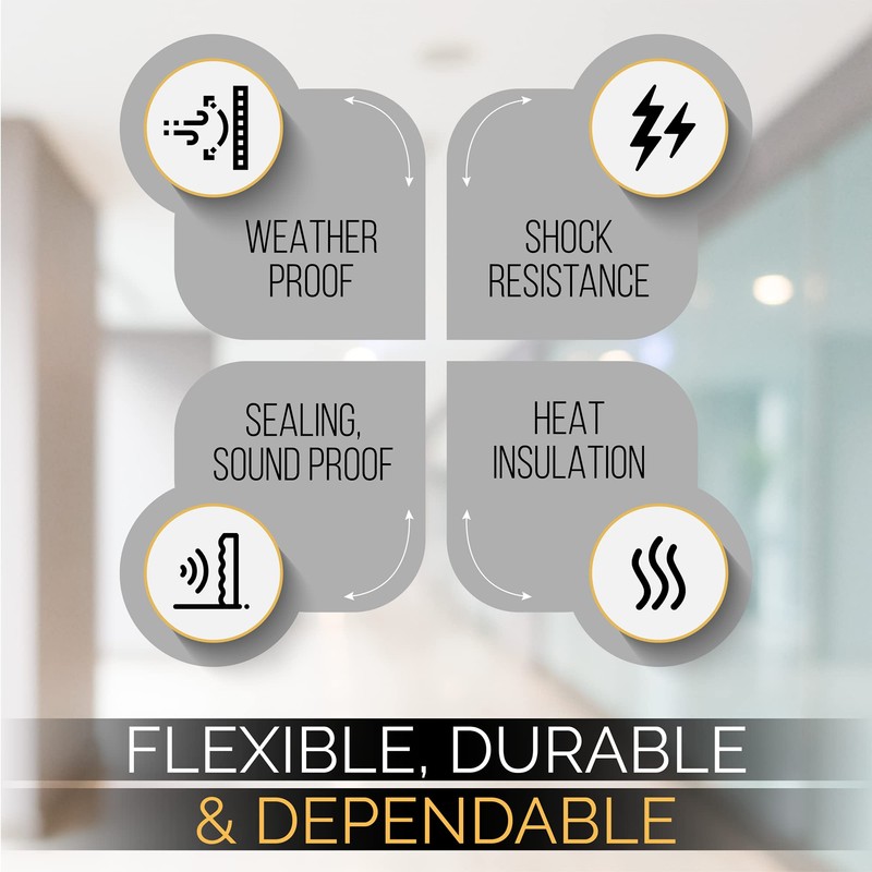 High Density Foam Weather Stripping Door Seal Strip Insulation Tape