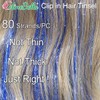 CelineBella Clip In Tinsel Hair Blue Sparkly Hair Strands for