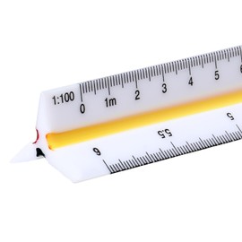 Aruicheng Scale Ruler 12 inch Architectural Scale Ruler Triangle Ruler Engineering Scale Ruler Architect Scale Drafting Ruler Architecture Ruler for Architects Draftsman Engineers