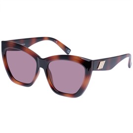 Le Specs VAMOS Women's Sunglasses CAT-Eye Frame Shape with High UV Protection, Smokey Brown Mono/Tort