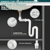 YdseozOA 1 1/4 Inch Space Saving Siphon, Flexible Drain Hose,