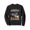 Never Underestimate An Old Man On A Snowmobile Sweatshirt