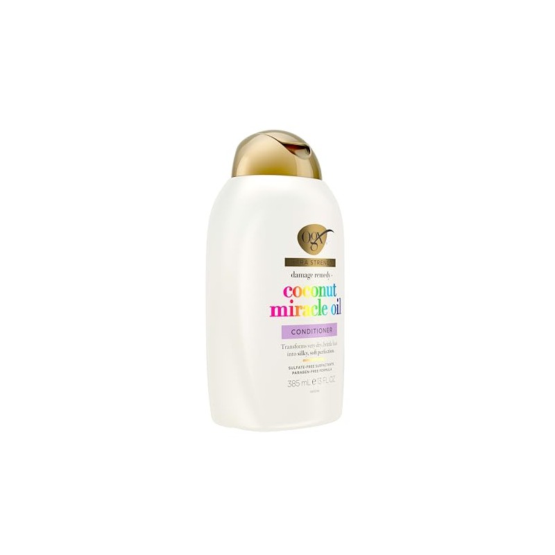 OGX, Acondicionador Reparador de Aceite de Coco, 385 ml