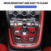 Daeiclru Real Carbon Fiber Car Interior Gear Shift Panel Trim