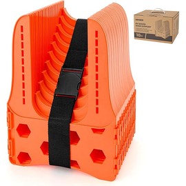 Kohree RV Sewer Hose Support 10FT, Bright Orange Heavy-Duty RV Sewer Support with Adjustable Design for Campers, Easy to Set Up, Help Dumping Quickly and Securely, Comes with Carrying Strap