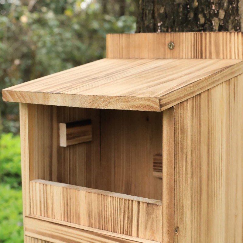 STARSWR Owl House for Outdoors,Screech Nesting Box, Saw Whet Owl