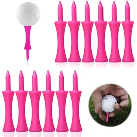 Golf Tees Plastic Golf Tees,50Pcs Golf Step Down Tees,Long Plastic Golf Tees,Plastic Step Down Golf Tees,Plastic Long Castle Golf Tees,Golf Step Tees Plastic Golf Tee Golf Castle Tee for Golf Training