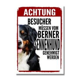 Bernese Mountain Dog Approval Dog Sign Saying Door Sign Dog Sign Warning Sign Gift Idea Safety Sign Dog Private Property Dog Warning Warning of the Dog