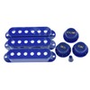 KAISH Blue ST Strat Pickup Covers Knobs and 5 Way