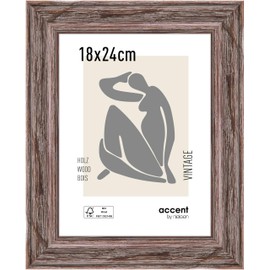 Nielsen Vintage 18 x 24 cm Brown Wooden Frame - Natural Glass