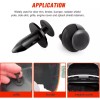 SNS 60PCS 8mm Bumper Clips Retainer Auto Car Plastic Rivets