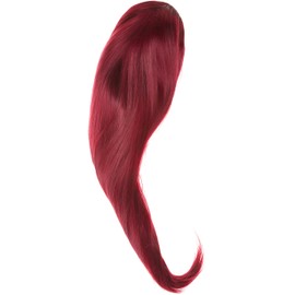 BiYa Hair Elements Thermatt Clip In Half 3/4 Wig Hair Extensions Straight, Cherry Red Number B39 22-inch