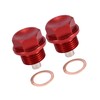 Partuto 2 Set M18x1.5 Oil Drain Plug Aluminum Alloy with