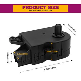 HVAC Air Blend Door Actuator Compatible with F0rd Explorer/Taurus/Flex 2011-2019 & Lincoln MKS/MKT 2011-2019, Replaces AA5Z-19E616-C, YH-1779, 604-234