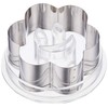 Tiger Crown Cookie Cutter, Silver, Clear, 2.8 x 2.8 x