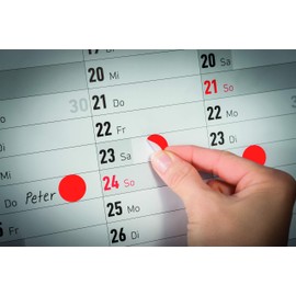 Avery 490 dots Diam 8mm red