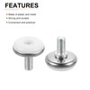DTGN M8x15x30mm(DxLxOD) Screw on Furniture Glide Leveling Feet - 4Pack