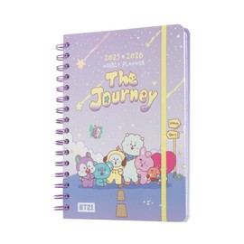 Grupo Erik Calendar 2026 Book Calendar School Calendar 2025/2026 BT21 - Diary School Planner 2025 2026 A5 Students Ring Binder A5 Gift School School Girls and Boys