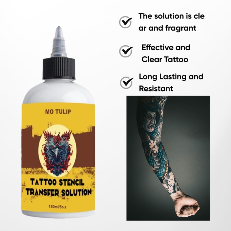 Tattoo Stencil Transfer Gel Solution for Machine Stencils, Tattoo Transfer
