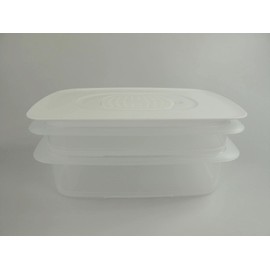 TUPPERWARE Cool 'N Fresh 1,5L + 700ml container + lock cover with grid white