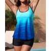 Yonique Womens Two Piece Swimsuits Tankini Top with Boy Shorts