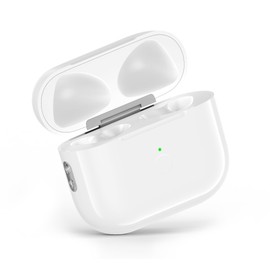 MIOLLYBO Replacement Wireless Charging Case for AirPods 3rd Generation, Compatible with AirPods 3rd Gen with Bluetooth Pairing, Sync Button & Type-C Port, White (Earbuds Not Included)