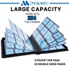 MORABTO Toploader Binder, Holds 324 Top Loaders,9 Pocket Top Loader