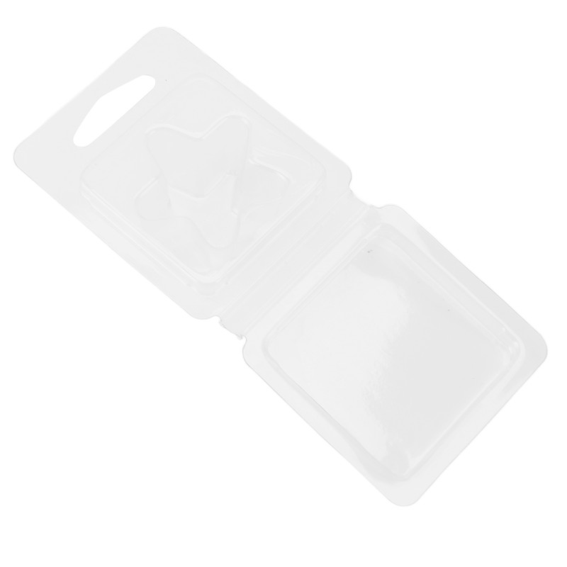 100 Packs Wax Melt Clamshell Molds Containers Clear Empty Plastic