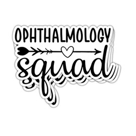 TODOLIA Ophthalmology Squad Optometrist Sticker Ophthalmology Technician Decal Ophthalmology Assistant Gift Eye Doctor Gifts Optometry Office Decoration Truck Laptop Helmet Bumper