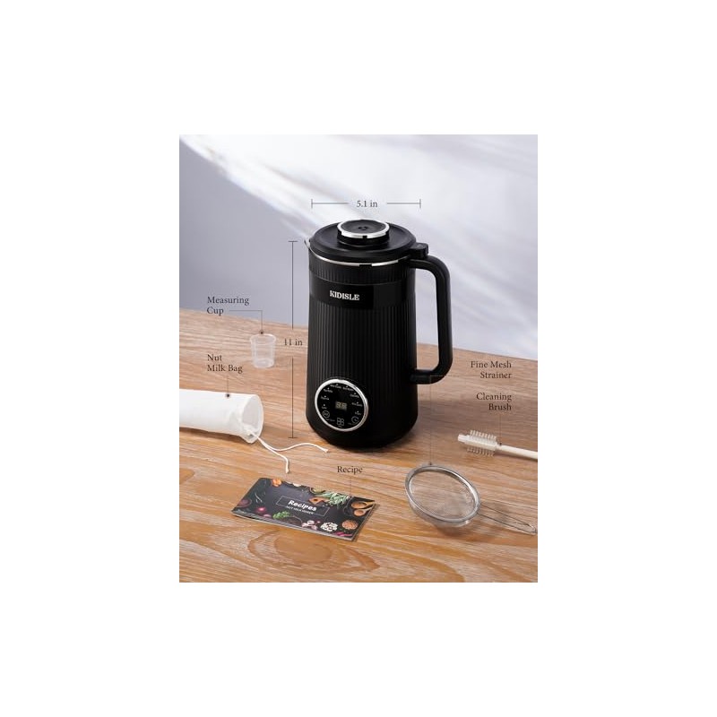 KIDISLE 32oz Nut Milk Maker Machine for Homemade Almond, Oat,