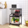 Arbuxzuy Printer Stand with Storage Shelf,3 Tier Printer Cart with